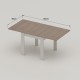 SLIDE WITH FOLDING TABLE LEAF, 80cm SLIDE MECHANISMS FOR FOLDING TABLE LEAF